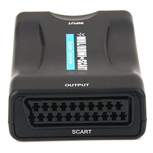 HDMI zu SCART Composite Video Converter – SODIAL(R)HDMI auf SCART Composite Video Konverter Stereo Audio Adapter + USB Kabel Schwarz - 3