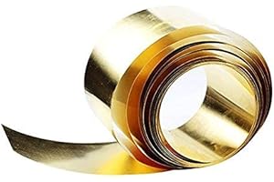 EsportsMJJ Lamiera Sottile in Ottone Laminato 0,02 X 100 X 1000 mm