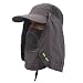 Produktbild Swallowuk Unisex 360 °UV Schutz Sonnenhut mit Nackenschutz Großer Brim Outdoor Aktivitäten Hüte (Dunkelgrau)