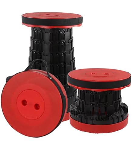 Sgabello Pieghevole Avit AV00010 - Leggero, Regolabile Da 6 A 46 Cm, Portata 200 Kg