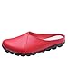 Produktbild b-commerce 2019 Mode Frauen Wohnungen Pure Color Leder Soft Bottom Schuhe Soft Slip-On Runde Zehe Lässig Bootsschuhe Hausschuhe Erbsenschuhe