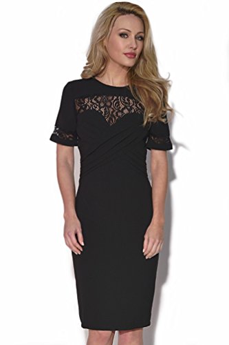 teal green lace dress Emerald Teal Lace Short Dress with 3/4 Sleeves main image 1