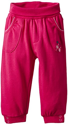 Eltern by Salt & Pepper Baby Girls E Trousers Fresh Fox uni Plain Tracksuit Bottoms, Pink (rasberry 872), 6-9 Months (Manufacturer size: 74)