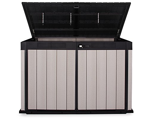 Keter Grande Store XXL Gartenbox Gerätebox abschließbar Mülltonnenbox für 3 Mülltonnen oder Fahrräder 2020 Liter - 2