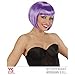 Price comparison product image Lilac Chanel Wig for 20s 60s Mod Bob Cut Fancy Dress Accessory