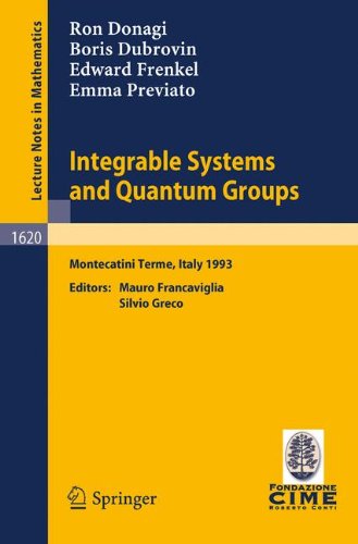 Integrable Systems and Quantum Groups: Lectures given at the 1st Session of the Centro Internazionale Matematico Estivo (C.I.M.E.) held in Montecatini ... 1993: 1620 (C.I.M.E. Foundation Subseries)