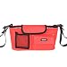 Damero Pram Buggy Buddy Stroller Organiser Storage Bag with Shoulder Strap, Great for Bike or Car Seat Organiser, Red