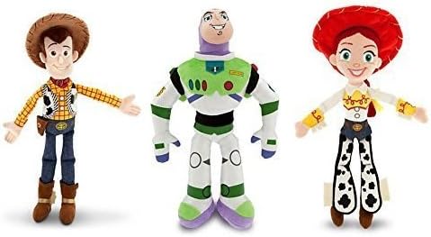 Disney Toy Story - Woody, Buzz Lightyear, and Jessie - Plush Doll Set of 3 by Disney