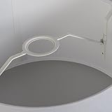 QAZQA Leinen Lampenschirm 20cm rund DS E27 leinen braun , Rund konisch Schirm Pendelleuchte, Schirm Stehleuchte, - 8