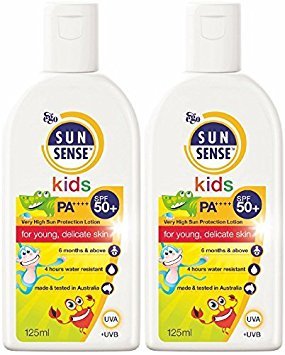 SunSense SPF 50 Plus Kids Sunscreen, 125 ml - Pack of 2 bottles