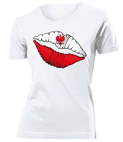 Polen Fan 3191 Damen T-Shirt (F) Gr. S