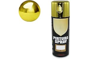H HANSEL HOME Pintura Spray Oro Cromo 400 Ml