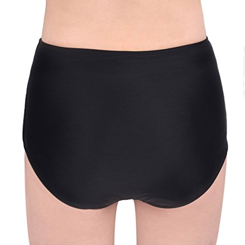 iBaste Damen falten mit hoher Taille Schwimmen Bikinihose - 3