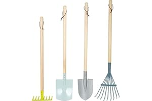 Small Foot Set d'outils de Jardinage en Bois et en métal, Jouets de Jardinage à partir de 3 Ans, 12389
