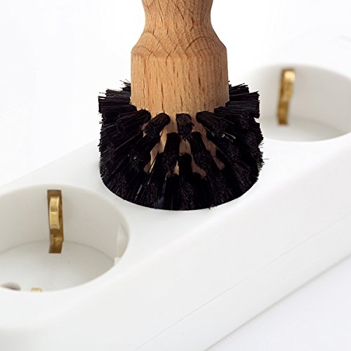 SAUBA 0698 Holz-Steckdosenbürste Bosco, 1-er Pack, Holz mit Roßhaar - 2