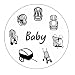 SANDINI SleepFix® Baby - Baby neck pillow/ Neck cushion/ Sleeping pillow for babies with support function – MANY COLOURS - Child seat accessory for car/ bike/ travel – Baby essentials for newborn - Designed in Germany/ Made in EU/ German Design Award WINNER 2017