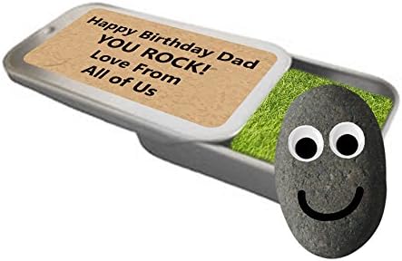 Personalised Birthday '1990 Rocks' Gift. Fun Keepsake/Present. 16th/18th/21st/30th/40th/50th/60th/70th Men, Women, Mum, Dad, Friend, Son, Daughter, Girlfriend, Boyfriend, Male, Female, Young & Old.