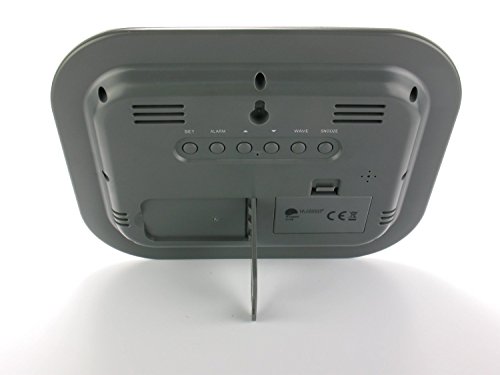 Wanduhr mit Alarm, Snooze, Kalender und Temperaturanzeige, Funk [version:x8.2] by DELIAWINTERFEL - 2