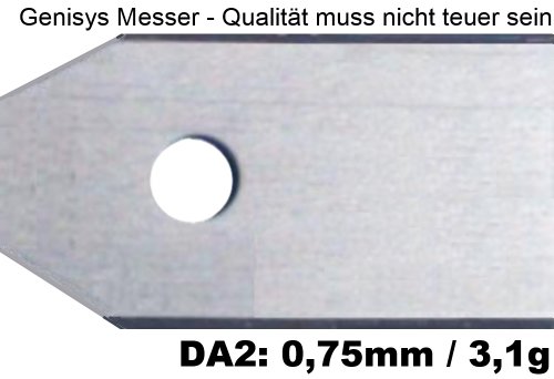 ***30 Messer (0,75mm / 3,1g) ** für den Husqvarna Automower / Gardena R40Li, R70Li - 3