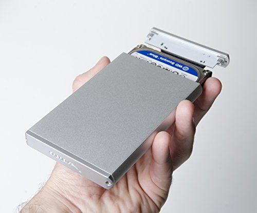 Sabrent Festplatten – Zubehör Gehäuse Ultra Slim USB 3.0 2,5 Zoll SATA Externe Aluminium Festplattengehäuse [Silber mit Alu-Finish] (EC-UM30) - 6