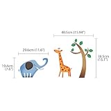 Decowall DW-1206 Wilde Tiere des Dschungels Wandsticker Wandaufkleber Wandtattoo Kinderzimmer - 6