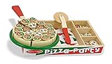Melissa &amp; Doug 167 Pizza Party Wooden Play Food Set With 54 Toppings (Toy)