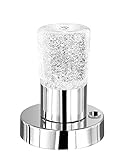 taotronics led nachttischlampe touch LED Tischleuchte in Chrom mit hochwertigem Kristallglas