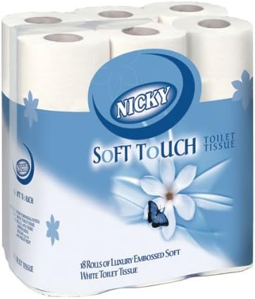 Nicky Luxury 2ply Soft Touch Embossed Toilet Rolls (x36 Rolls)