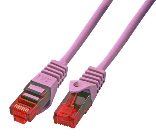 BIGtec 10m CAT.5e Ethernet LAN Patchkabel Gigabit Netzwerkkabel Patch Kabel pink (RJ45, Cat 5e, Twisted Pair UTP, 1000 Mbit/s) 2 x RJ45 Stecker ideal für Switch , DSL Verbindungen , Patchfelder , Patchpanel , Router , Modem , Access Point und andere Geräte mit RJ45 Anschluß ,CAT Kabel KAT Kabel CAT5e - 2