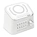 Produktbild OMZBM Clever 3-in-1 White Noise Machine,Bluetooth Lautsprecher Drahtloses Ladegerät mit 10 beruhigenden Sounds & Timer Off,Schlafmittel Physiotherapie Instrument für alle Entspannung und Schlaf