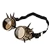 Produktbild Prettyia Rivet Steampunk Winddicht Spiegel Weinlese-gotische Objektive Goggles Glasses brille Schutzbrillen - Messing