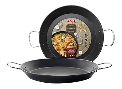 Ibili 501032 Plat à Paella Gandia Acier Noir 32 cm