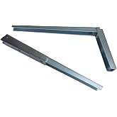 Proalet Kırma Katlanır Masa Konsolu, 30 cm, &Ccedil;inko Kaplama, Dayanıklı Metal Malzeme, Duvara Monte, Katlanabilir Raf Ayağı, Mas