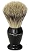 Edwin Jagger Best Badger Hair Shaving Brush with Drip Stand - Medium, Imitation Ebony