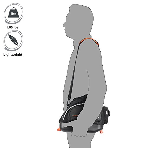Ibera Fahrrad-Gepäckträgertasche und Gepäckträger Set, Bicycle Quick-Release PakRak Mini Commuter Bag und Seat-Post Rack - 6