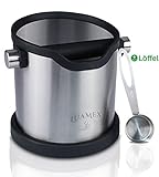 cuchara dosificadora leche bebe Tamaño perfecto: el tamaño del depósito es perfecto para el almacenamiento de la mayoría de cafeteras espresso. La capacidad es lo suficientemente grande que no tienes que vaciar demasiado a menudo. Adecuado para el hogar, cafetería, restaurantes de bares y otros lugares donde se necesita café.