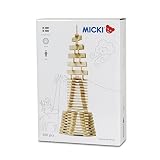 Micki 10.2038.00 - Holzbausteine, 300 Stück, natur - 