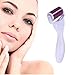 3 in 1 Micro Needle Derma Roller Kit with 3 Detachable Roller Heads(0.5mm/180 Needles, 1.0mm/600 Needles, 1.5mm/1200 Needles, Made of Medical Steel for Eyes, Face and Body) and 1 Handle - Wonderful for fine lines, acne marks, wrinkles, scars, stretch marks, cellulites, eye bags, dark spots, blemishes, saggy skin ,body and other skin problems - 100% Satisfaction Guarantee or Money Back- White Handle & Purple Roller