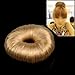 SODIAL(R) Blonde Hairdressing Hair Donut Ring Bun Shaper Styler