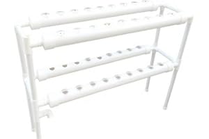 RainWeel Kit de culture hydroponique, 36 sites de plantes, 2 couches en PVC, système hydroponique pour culture aquatique, système de plantes de jardin et expérience hydroponique légumes