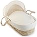 Clair de Lune Starburst Palm Moses Basket (Cream)