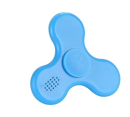 KOTiger Creative LED MINI Bluetooth Lautsprecher Fidget Hand Spinner Spielzeug Stress reduzieren Umleitung Aufmerksamkeit (blau)