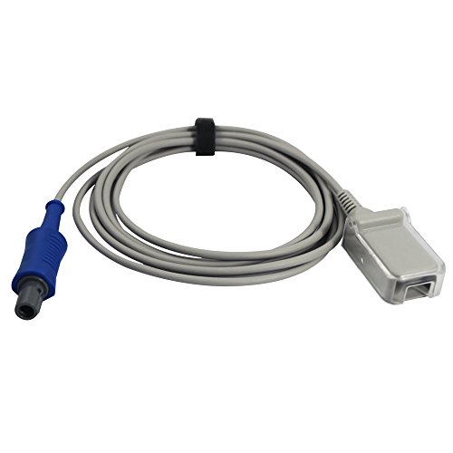 Sino-k - Cable de extensión compatible con Bionet SpO2 con sensor de pulso de 7 pines de 7,2 pies, aprobado por la FDA/CE