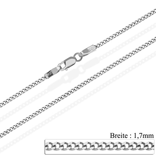 aion Anhänger Solitär mit Kette Diamant Brillant Damen Collier 750 18K Weißgold 0,10ct G-SI 45cm