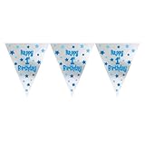 1St Birthday Boy Pennant Party Banner