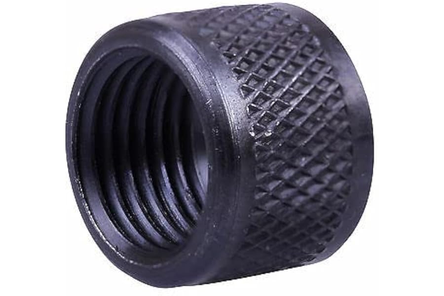 BLACK ALUMINIUM THREAD PROTECTOR 1/2" UNF FITTING