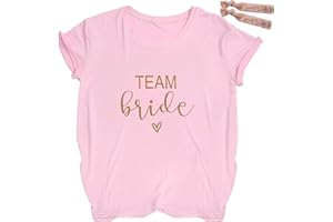 Marypaty Maglietta Team Bride Donna, Maglietta Squadra Sposa, Team Bride T-Shirt Donna, Maglietta Mädchen, Maglietta Damigella d'Onore