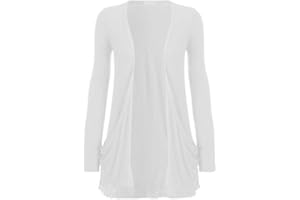 CANDID STYLES Kids Girls Open Front Slouch Long Hip Boyfriend Pocket Cardigan Top Age 5-13