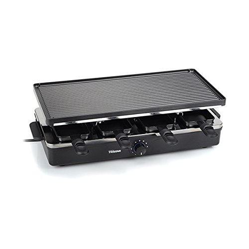 Preisvergleich Produktbild Raclette mit Brett und 8 Pfännchen – Grill Multifunktions Plancha