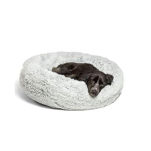 Lrhps Mascotas Cama Donut,Cama calmante para Perros y Gatos,para Perros y Gatos supergrandes pequeños y medianos